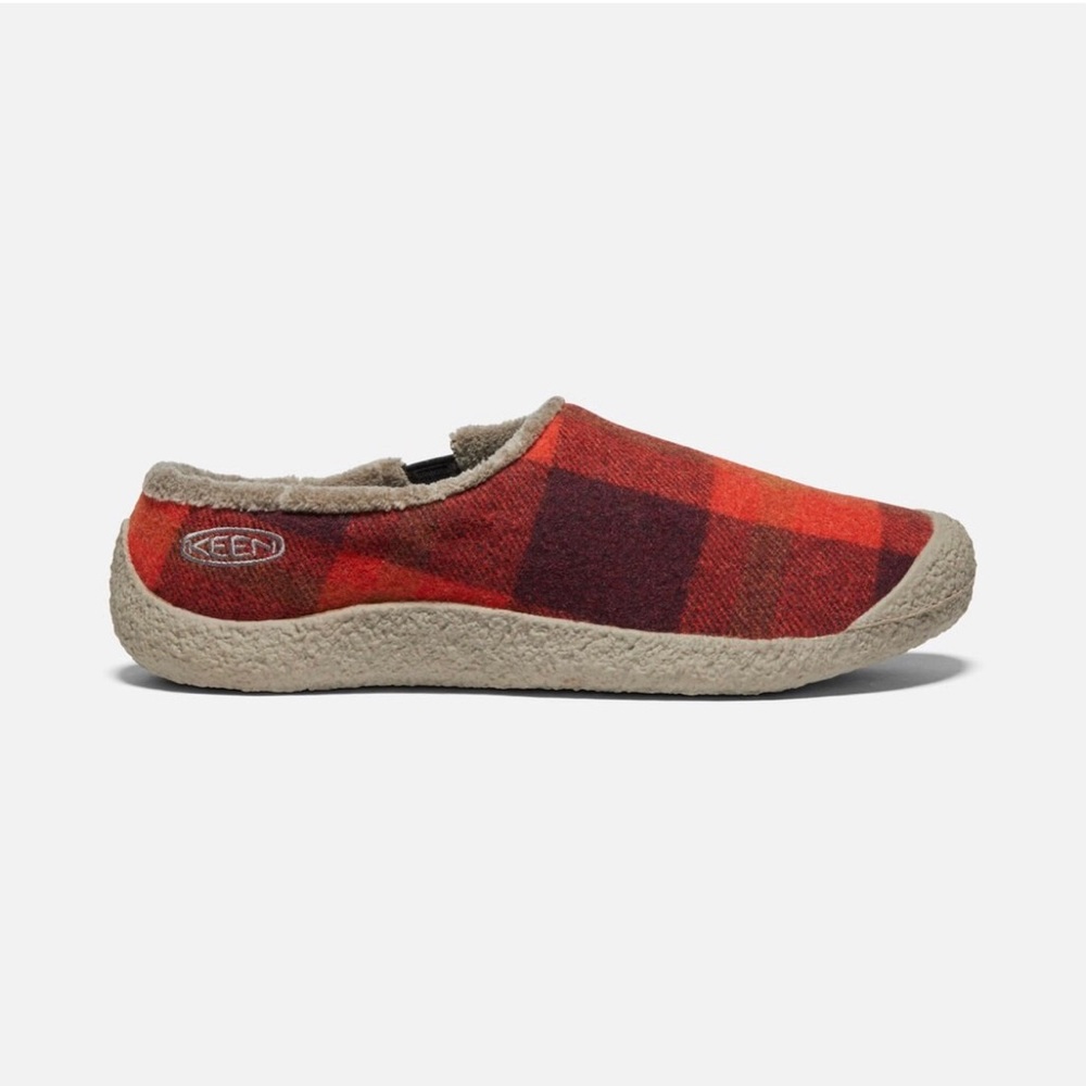 Keen Howser Slides Red Plaid